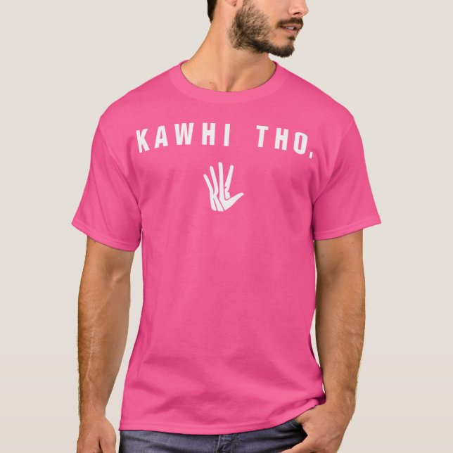 T-shirt Kawhi Tho (Police blanche) (Devant)