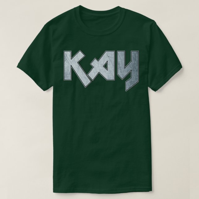 T-shirt Kay en métal lourd (Design devant)