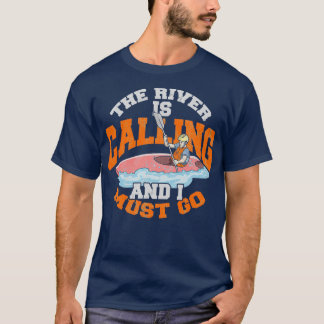 T-shirt Kayak Aiguillage blanc Aiguille en eau vive