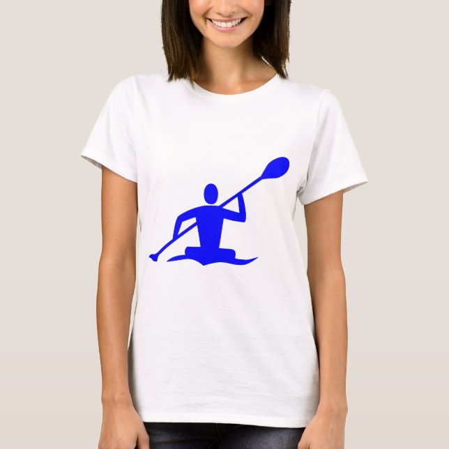 T-shirt Kayak - Bleu (Devant)