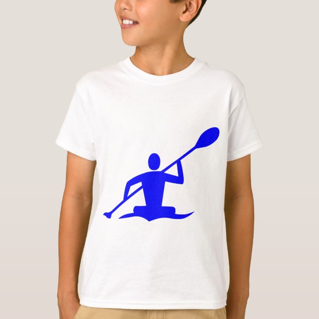 T-shirt Kayak - Bleu (Devant)