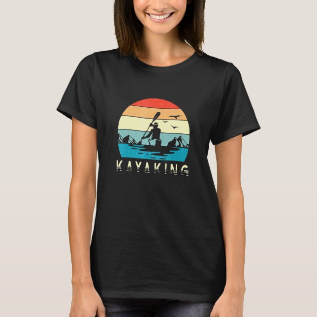 T-shirt Kayak Canoë Camping Rivière (Devant)