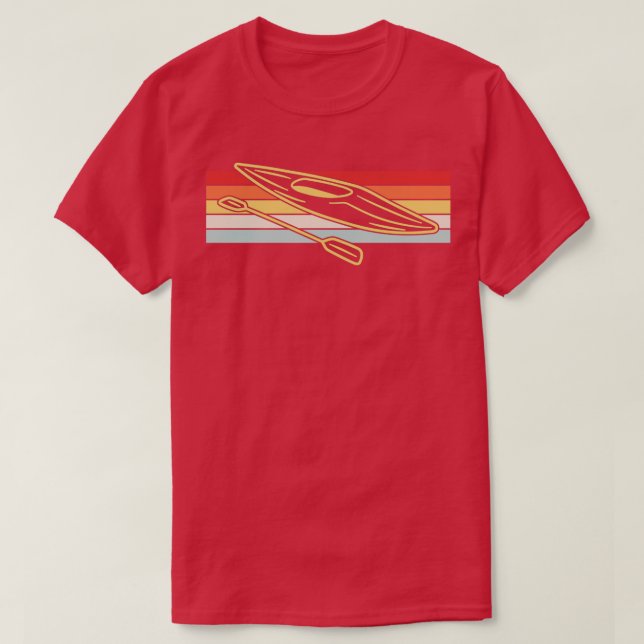 T-shirt Kayak Canoë Retro 4 (Design devant)