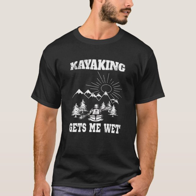 T-shirt Kayak En Eau Blanche (Devant)