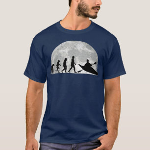 T-shirt Kayak Evolution Moon Kayakers Paddling canoe
