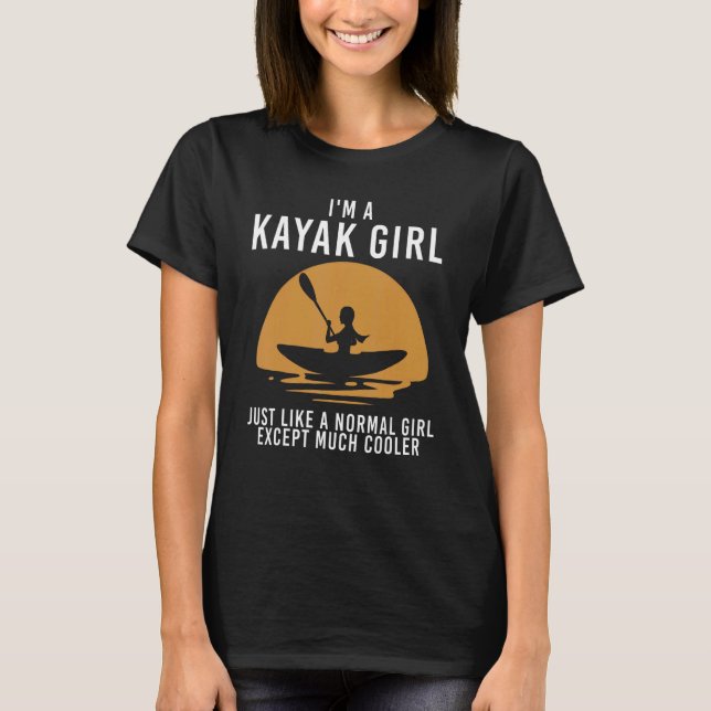 T-shirt Kayak For Women Girls Kayaking Kayak  9 (Devant)