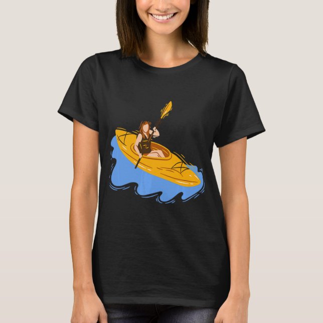 T-shirt Kayak Kayak Sport Fun (Devant)