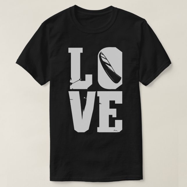 T-shirt Kayak Love Rafting eau vive (Design devant)
