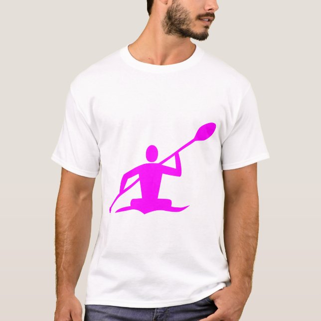 T-shirt Kayak - Magenta (Devant)