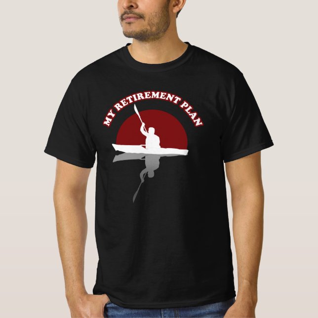 T-shirt Kayak | Mon régime de retraite (Devant)