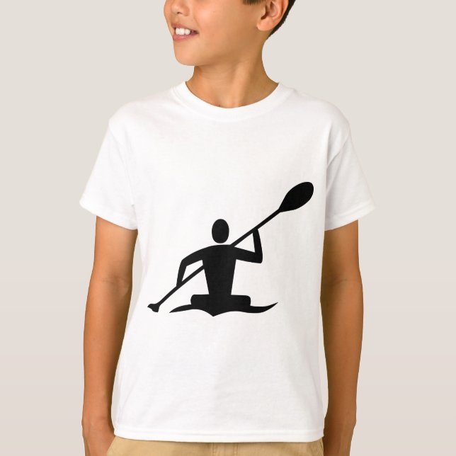 T-shirt Kayak - Noir (Devant)