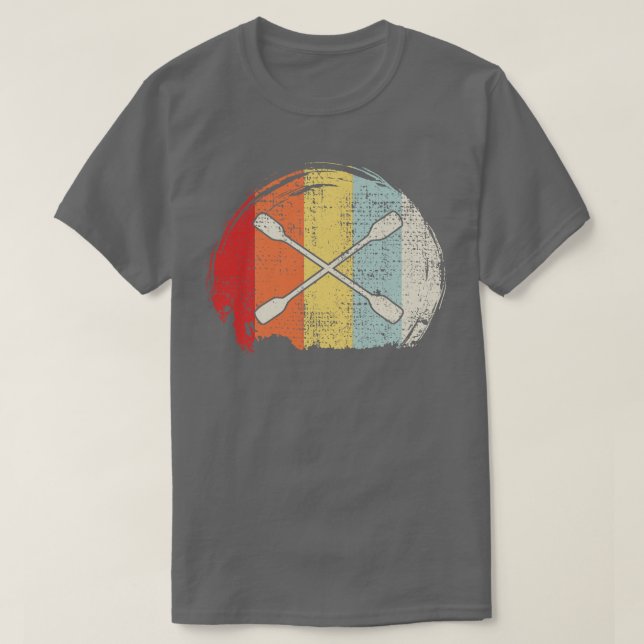 T-shirt Kayak Paddle Retro (Design devant)