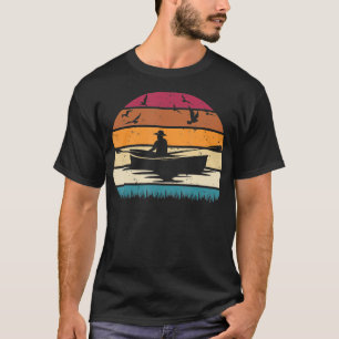 T-shirt Kayak Pêche Hommes Vintage Lac Kayak Canoei