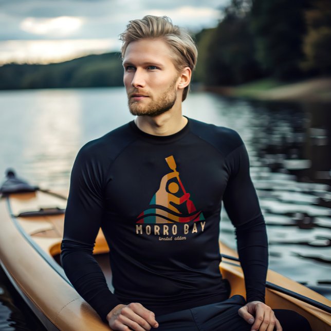 T-shirt Kayak Retro Morro Bay (Créateur téléchargé)
