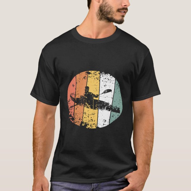 T-shirt Kayak Rowing Vintage (Devant)