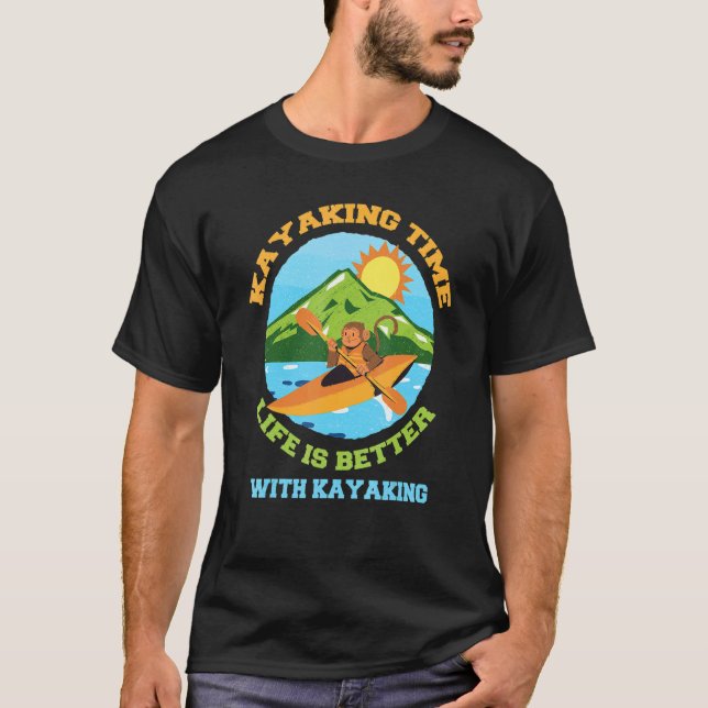 T-shirt Kayak Time Avec Kayak (Devant)