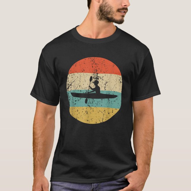 T-shirt Kayak vintage rétro (Devant)