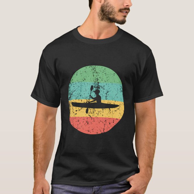 T-shirt Kayak Vintage Retro Kayak (Devant)