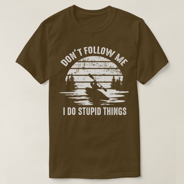 T-shirt kayaker Drôle Dit (Design devant)
