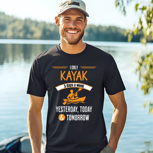 T-shirt Kayaking Adventure 3 jours par semaine (Créateur téléchargé)