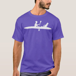 T-shirt Kayaking avec chien Funny Kayak Lover Idée cadeau