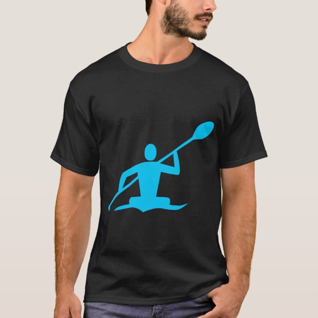 T-shirt Kayaking - bleu de ciel (Devant)