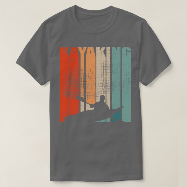 T-shirt Kayaking Canoë Retro 2 (Design devant)