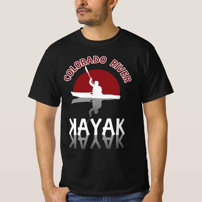 T-shirt Kayaking Colorado River - Kayak (Devant)