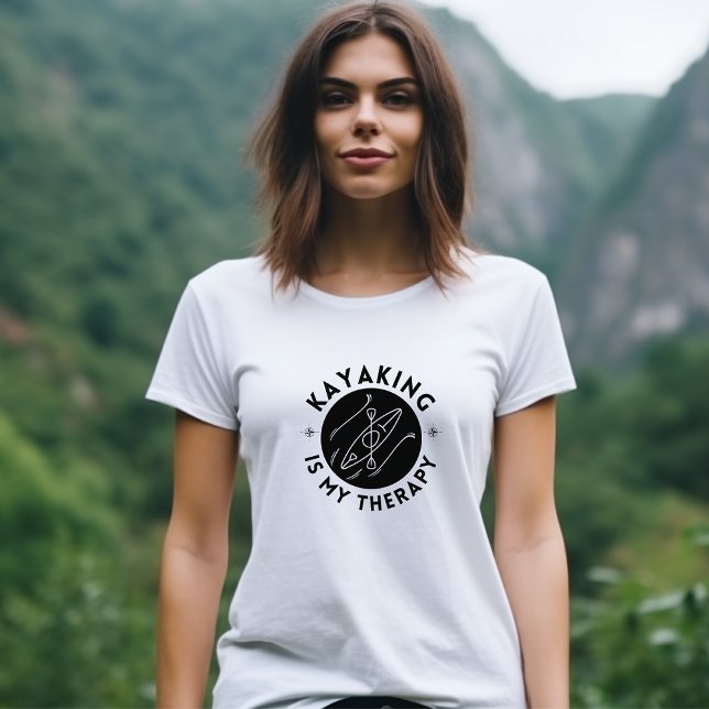 T-shirt Kayaking est ma thérapie 3 femmes (Créateur téléchargé)