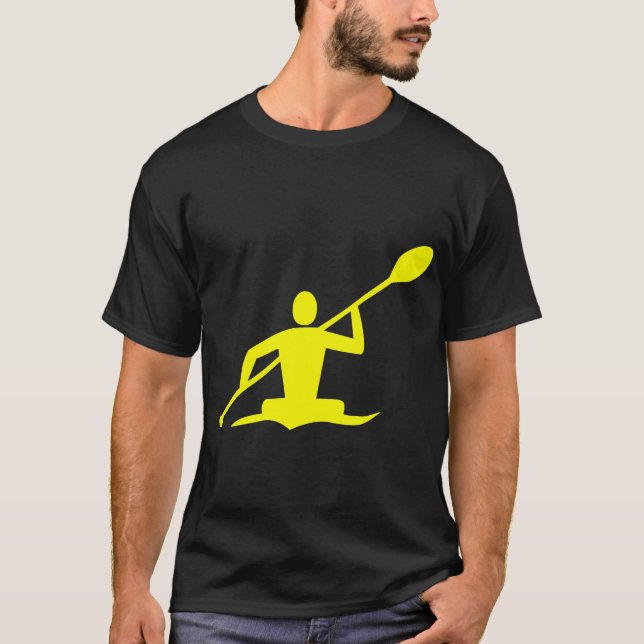 T-shirt Kayaking - jaune (Devant)