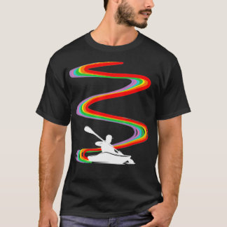 T-shirt Kayaking Kayak Rainbow Pride _1 