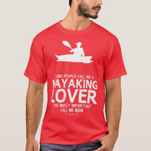 T-shirt Kayaking Lover Maman Drôle Design pour cadeau