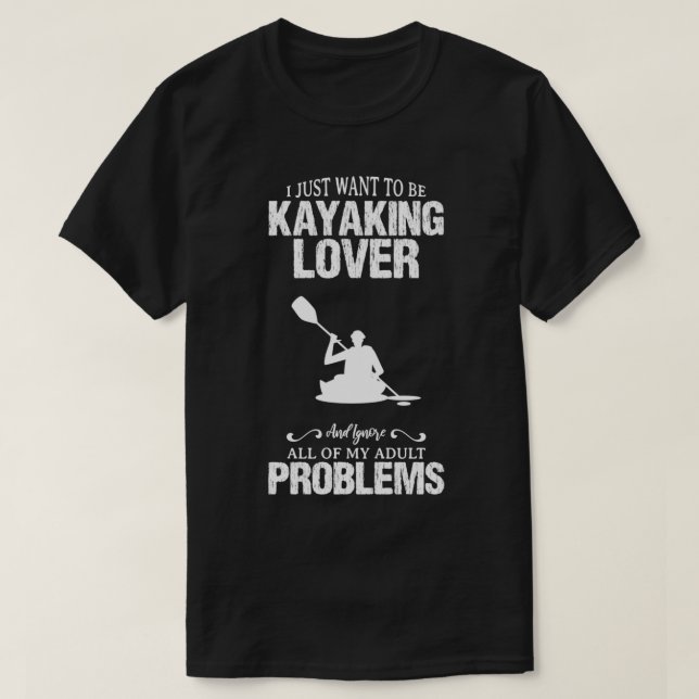 T-shirt Kayaking Lover Mon Drôle Design Pour Cadeau (Design devant)