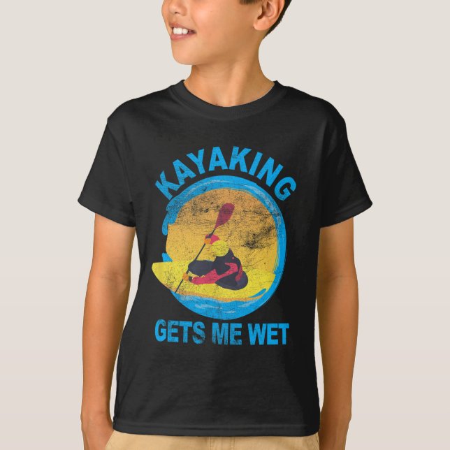 T-shirt Kayaking M'Accueille Humide Halloween Fun (Devant)