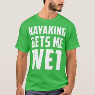 T-shirt Kayaking Me Donne Blanc Humide