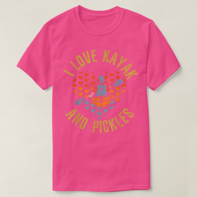 T-shirt Kayaking Paddle Canoë Retro Kayak  (Design devant)