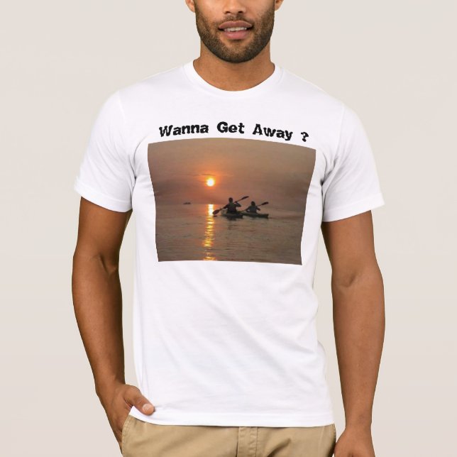 T-shirt kayaking, veulent partir ? (Devant)