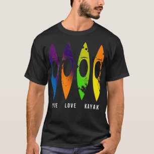 T-shirt Kayaks colorés pour Outr Aventure kayak boati