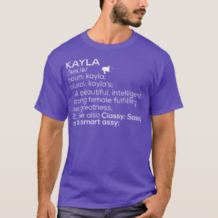 T-shirt Kayla Nom Définition Kayla Femme Nom 1