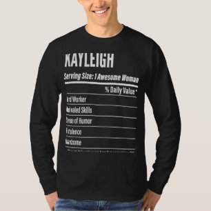 T-shirt Kayleigh Faits nutritionnels Servant Taille Calori