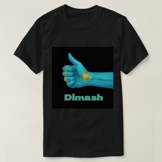 T-shirt Kazakhstan DIMASH Kudaibergen Mondes plus grands c (Design devant)