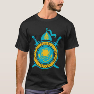 T-shirt Kazakhstan, Drapeau du Kazakhstan, Drapeau du Kaza