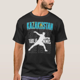 T-shirt Kazakhstan Ping Pong Soutien Kazakhstan Table Kaza
