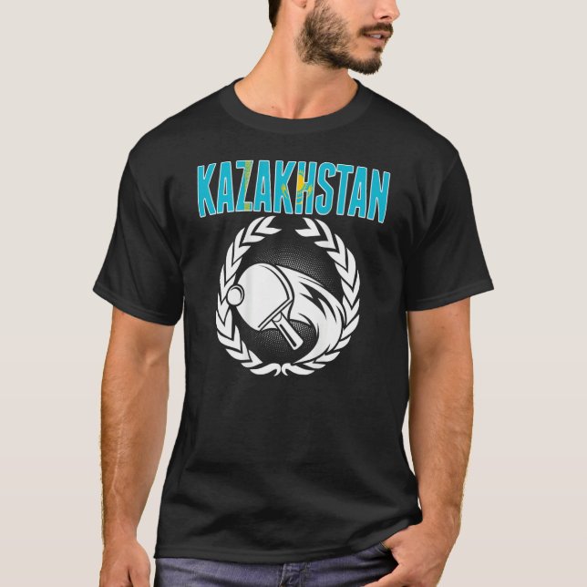 T-shirt Kazakhstan Ping Pong  Support Kazakhstani Table Te (Devant)