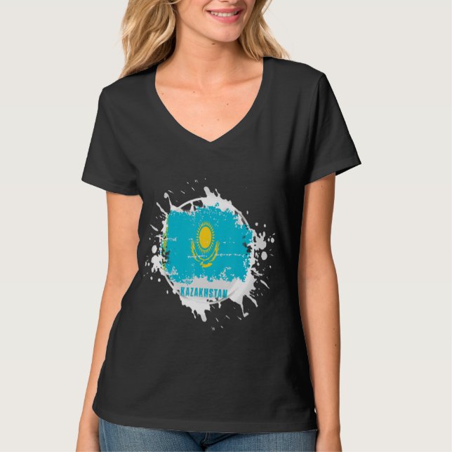 T-shirt Kazakhstan Splash (Devant)