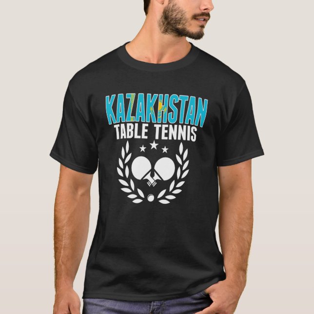 T-shirt Kazakhstan Table Tennis   Support Kazakhstani Ping (Devant)