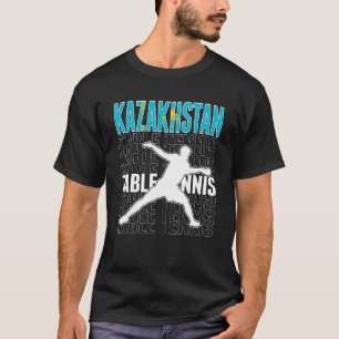 T-shirt Kazakhstan Tennis De Table Fans Drapeau Du Kazakhs