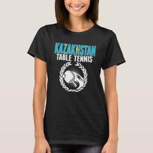 T-shirt Kazakhstan Tennis De Table Soutien Ping Kazakh