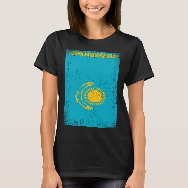 T-shirt Kazakhstani Flag Kazakhstan (Devant)