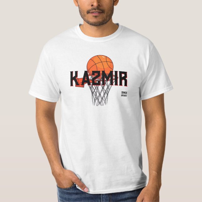 T-shirt Kazmir Hommes White Graphisme T Chemise (Devant)